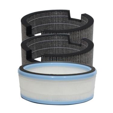 Imagem de PUREBURG Pacote de filtro de substituição compatível com umidificador evaporativo LEVOIT Sprout, H13 HEPA e 2 filtros de pavio de umidificador, pacote completo de limpeza a ar