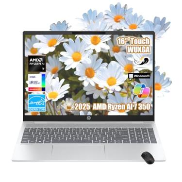 Imagem de HP OmniBook 5 Copilot+ AI PC, 40.6 cm 2K (1920x1200) Touchscreen, 32GB LPDDR5x RAM, 1TB SSD, AMD Ryzen AI 7 350 até 5GHz, KB retroiluminado, Windows 11 Home, com mouse