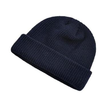 Imagem de Gorro De Malha Quente Unissex Para Inverno, Cor Sólida, Meninos, Menin
