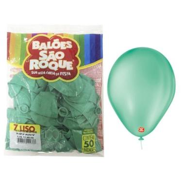 Imagem de Balão Bexiga N 7 Tiffany Com 50 unidades - São Roque