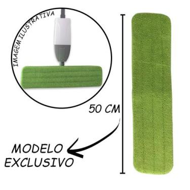 Imagem de Refil Para Mop Spray Perfect Pro Esfregão Limpeza Chão 50 Cm