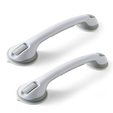 Imagem de Barras de apoio para banheiras e chuveiros, alça de segurança de banheiro, barra de suporte de chuveiro com ventosa de sucção, apoio de braço antiqueda para idosos com deficiência, corrimãos