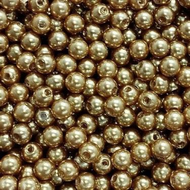 Imagem de PÉROLA DE ABS LISA Nº 06 20G PEROLA 6 MM - LADEIRA BIJUTERIAS, OURO ES
