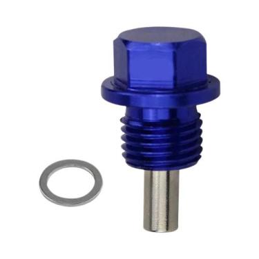 Imagem de Parafuso Magnético De Drenagem De Óleo De Alumínio M12x15 M12x125 M14x