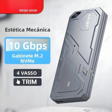 Imagem de Caixa Externa Para SSD NVMe M.2 2280 USB 3.2 10G Com Carcaça De Alumín