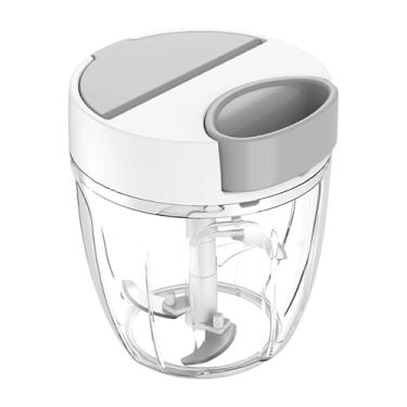 Imagem de YWJLQH Processador de alimentos manual picador de alho cortador de cebola cortador de legumes para frutas pimenta nozes gengibre pimenta, 900ml