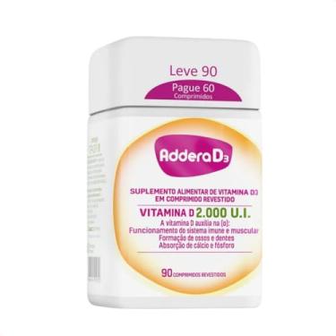 Imagem de Addera D3 2.000ui 90 Comprimidos Revestidos Sem Sabor