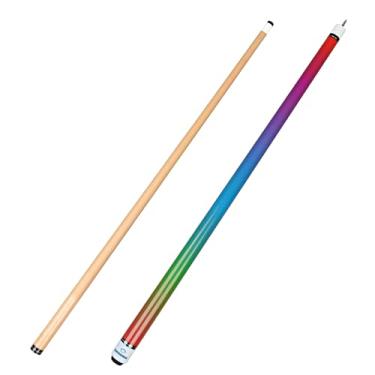 Imagem de Taco de sinuca de 147 cm, bastões de taco de bilhar com ponta de couro de fibra de 12,7 mm para iniciantes, comerciais e entretenimento doméstico