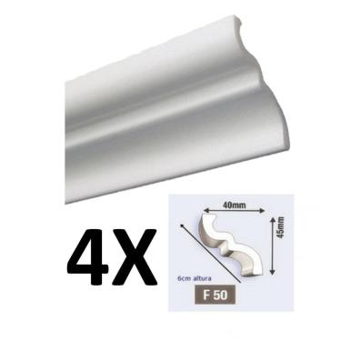 Imagem de Kit 4 Molduras De Isopor Rodateto F50 8 Metros Epex