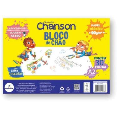 Imagem de Bloco para Educacao Artistica Desenho de Chao A2 90G 30FL - Romitec