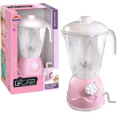 Imagem de Liquidificador de Brinquedo Infantil Rosa Cozinha Comidinha Criança Le
