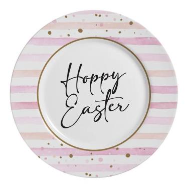 Imagem de Conjunto Com 6 Pratos Raso Happy Easter Pascoa 29Cm