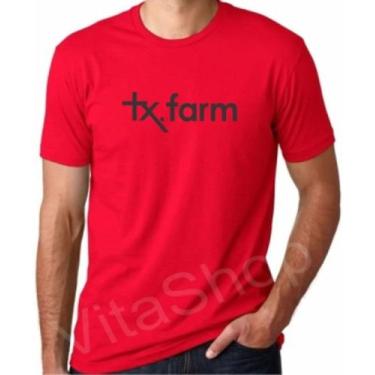 Imagem de Camiseta Tx. farm Blusa Country Camisa unissex - VitShop, Vermelho, GG