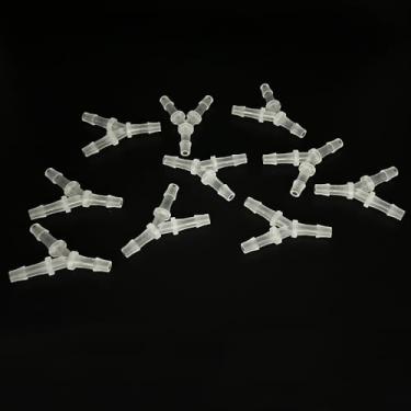 Imagem de URIMPAVIDO 10PCS RC Boat Y Shape 3-Way Water Cooling Nozzle Water Nipple Faucet for RC Boat Ship DIY Model Toy Water Cooling System Parts (2.2mm ID x 4.8mm OD)