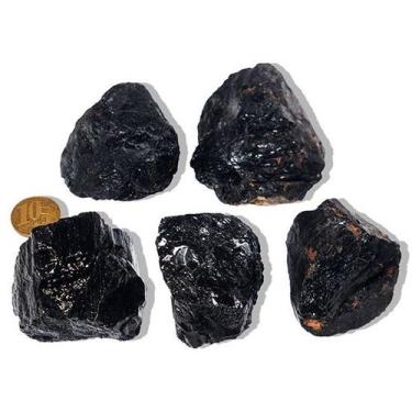 Imagem de Turmalina Preta Natural - Pedra de 100 a 150g - Média 6cm - Tipo B - A