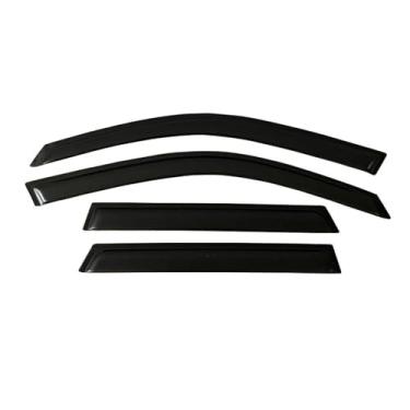 Imagem de GRJQRKHZ Defletor de janela lateral de carro para k&ia Spectra5 Hatchback 2005-2009 Weathershied viseira de porta vento sol proteção chuva janela lateral defletores de vento