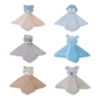 Imagem de Naninha bichinhos em plush Fofinha quentinha soninho bebê menino menin