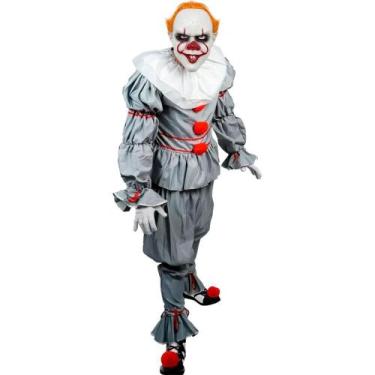 Imagem de Fantasia Halloween Palhaço It a Coisa de Pennywise Cosplay de Luxo + M