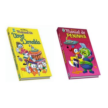 Imagem de Kit Manual da Vovó Donalda & Manual do Peninha Walt Disney Edição de Colecionador Editora Abril Capa Dura