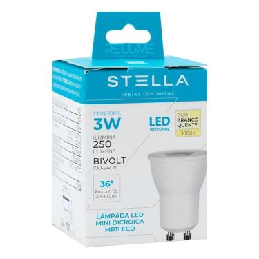 Imagem de Lâmpadas Mini Dicroica Led Mr11 Gu10 Branco Quente 3000K