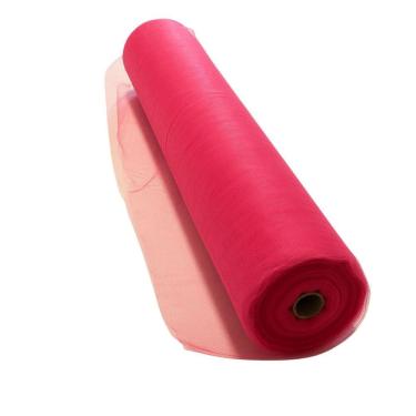 Imagem de Rolo 10 Metros Tecido Tule 1,20 Mt Largura Rosa Choque