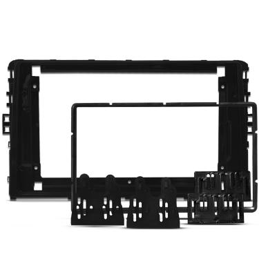 Imagem de Moldura do Painel 7 Polegadas Polo Virtus T-Cross Nivus 2018 a 2026 Preto