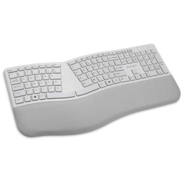 Imagem de Teclado Ergonômico Dividido Sem Fio Recarregável Reduz a Tensão das Mãos, KENSINGTON K75402US, Cinza