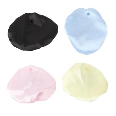 Imagem de ZJchao Drink Cover Scrunchie Set High Elasticity Straw Hole Drink Protector Cover Impede que As Chips Em pó de Entrar Em Suas Bebidas para Festas Clubes Festivais 4pcs Preto Rosa Azul