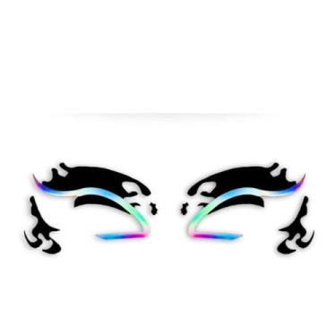 Imagem de Kit 01 Cartela Adesivo Facial Maquiagem Halloween dia das Bruxas