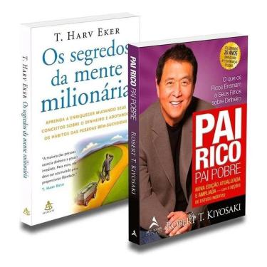 Imagem de Kit Livro Pai Rico Pai Pobre E Segredos Mente Milionária, De