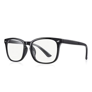 Imagem de Óculos de sol masculinos para mulheres, retrô, moderno, masculino, feminino, clássico, óculos de sol, Armação preta/lente Tra, Lens Width: 52 Millimeters