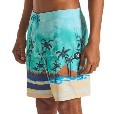 Imagem de Bermuda Água Masculina Hurley Boardshort Block Party 18''-Masculino