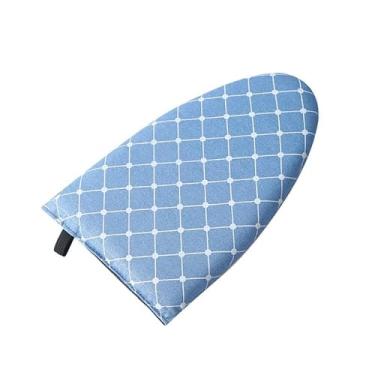Imagem de Tábua de passar roupa portátil azul, adequada para luva antiescaldante, máquina de passar roupa pendurada e ferro portátil, compacta e leve