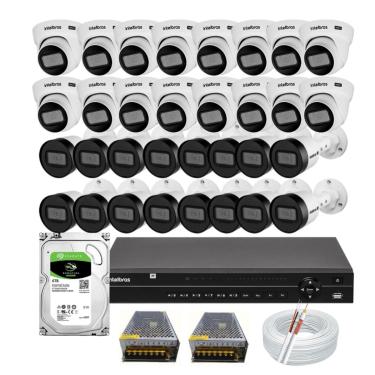 Imagem de Kit Intelbras 32 Câmeras Vhd 1130 30m Dvr MHDX 1232 Hd 6tb
