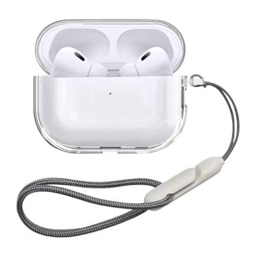 Imagem de Capa protetora de silicone macio à prova de choque compatível com AirPods Pro 3 transparente