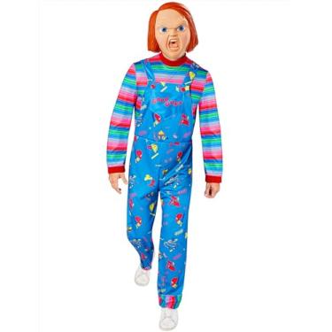 Imagem de Rubies Macacão e máscara masculina infantil Chucky para adultos, Conforme mostrado., M