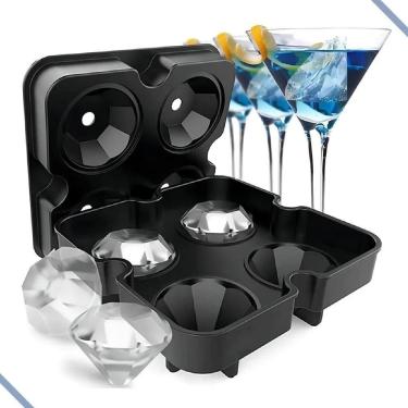 Imagem de Forma De Gelo Ou Chocolate Diamante Silicone Cores