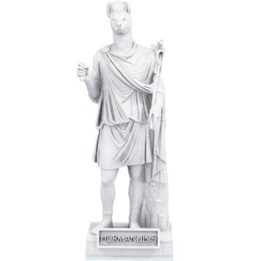 Imagem de Estátua Hermanubis - Deus Egípcio Romano (Cor Mármore)