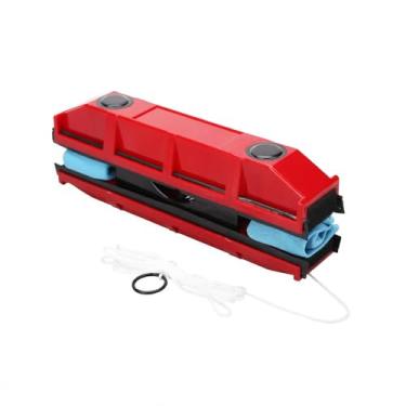 Imagem de Rodo Magnético Limpador de Vidros, Manual, Vermelho, Silicone e Aço Inoxidável, 30 cm, Multifuncional para Janelas, Box e Portas