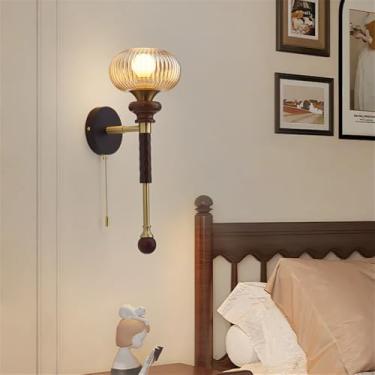 Imagem de Luminária de parede contemporânea LED estilo retrô americano para sala de estar, quarto, escritório, casa de campo, hotel, escada, corredor (Estilo 7)