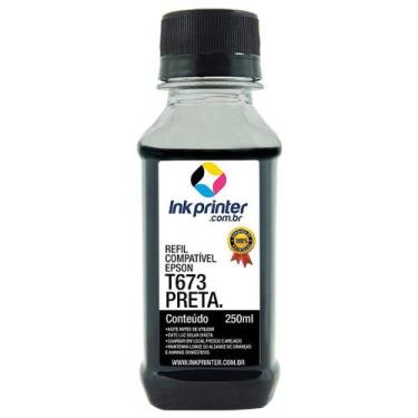 Imagem de Tinta Compatível para Impressora Epson L800 - Preto - InkPrinter (T673