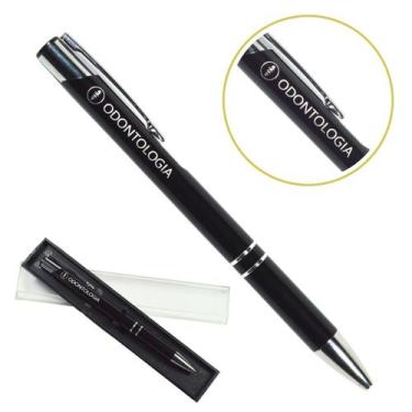 Imagem de Caneta Personalizada Coloridas Cursos Metal Profissional Odontologia -