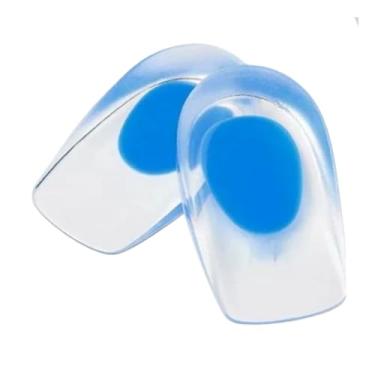 Imagem de Palmilhas Ortopédicas, Calcanheira de Silicone Gel - Palmilha de Gel Anti Impacto para Esporão, Fascite Plantar e Dor no Calcanhar Tamanho Único, Azul