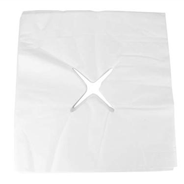 Imagem de 200 peças de tecido não tecido massagem cama buraco toalha tapete facial macio confortável respirável descartável spa salão de beleza acessório 40x40cm 15,7x15,7in