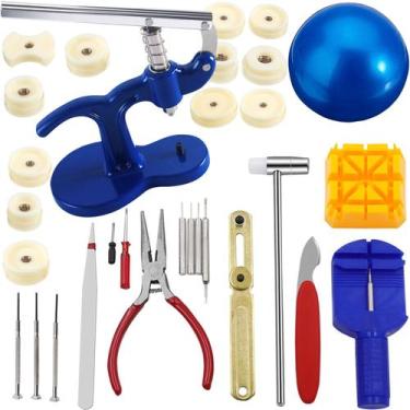 Imagem de Kit acessórios relojoeiro manutenção relógios prensa bola - SWG