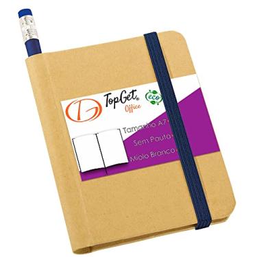 Imagem de Mini Caderneta 7x11cm 70 Folhas Sem Pauta Eco Begônia TopGet (Azul)