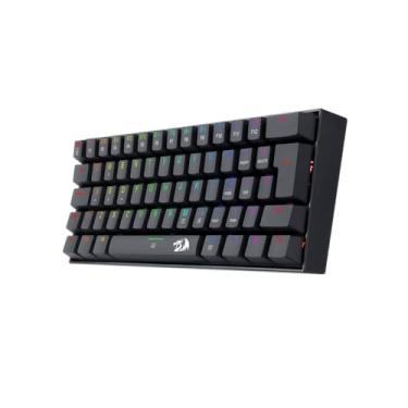 Imagem de Teclado Gamer Mecanico Redragon Dragonborn RGB Preto (ABNT2; Switch Marrom)