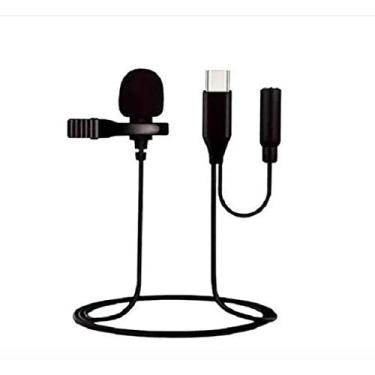 Imagem de Microfone Condensador de Lapela Tipo C youtubers