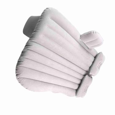 Imagem de Colchão Inflável de PVC Macio para Cama de Carro para Descanso, Sono, Acampamento, SUV, van, Viagem (Cinza Prateado)