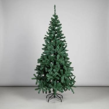 Imagem de Árvore de Natal Pinheiro Grande Luxo 1,80m 720 Galhos Base de Ferro Resistente tradicional e Montagem Fácil Galhos Cheios Elegante